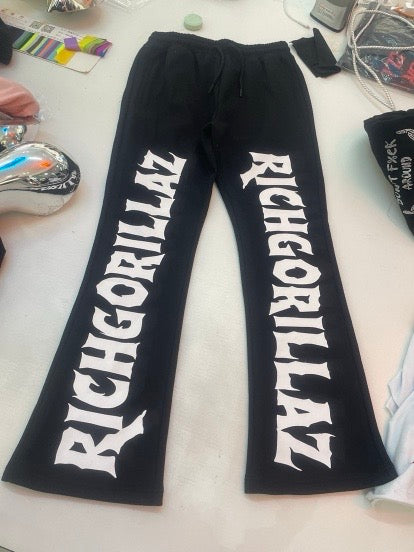 (PRE-ORDER NOW) RICH GORILLAZ FLARE SWEATPANTS